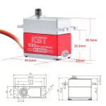 Original KST BLS825 V8.0 0.11sec 35kg HV Brushless Digital Standard Motor Metal for Helicopter RC Car Robot Arm Applications